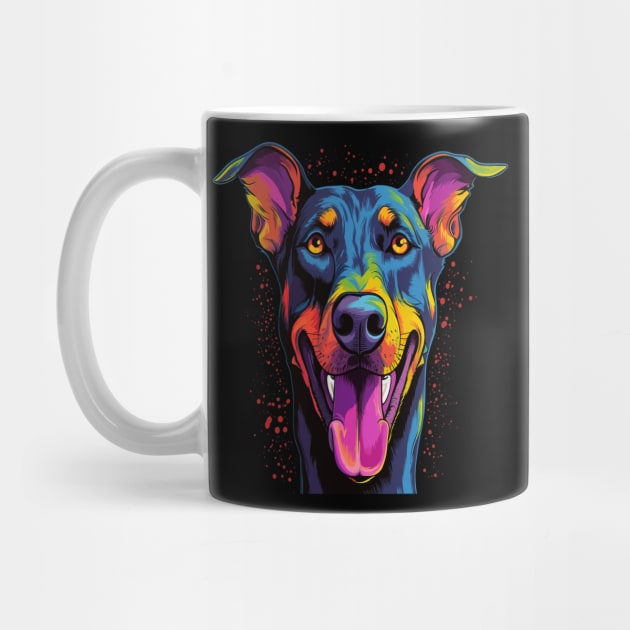 Doberman Smiling by JH Mart